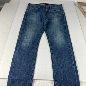Lucky Brand Jean Men 34x30* 410 Athletic Slim Blue Faded Stretch Denim Tag 33x32